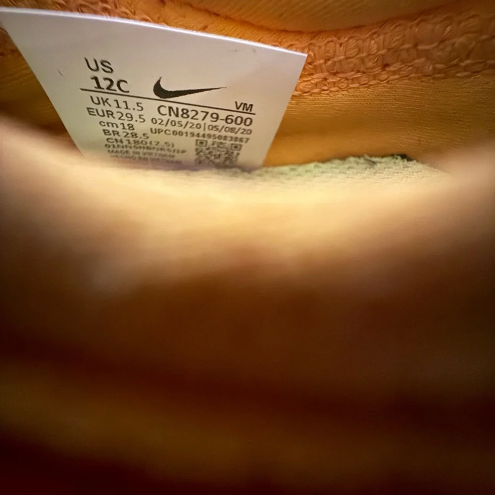 Nike Kids Air Max 270 Extreme SE PS Sunrise Slip On Sneakers Size 12c - Picture 9 of 10